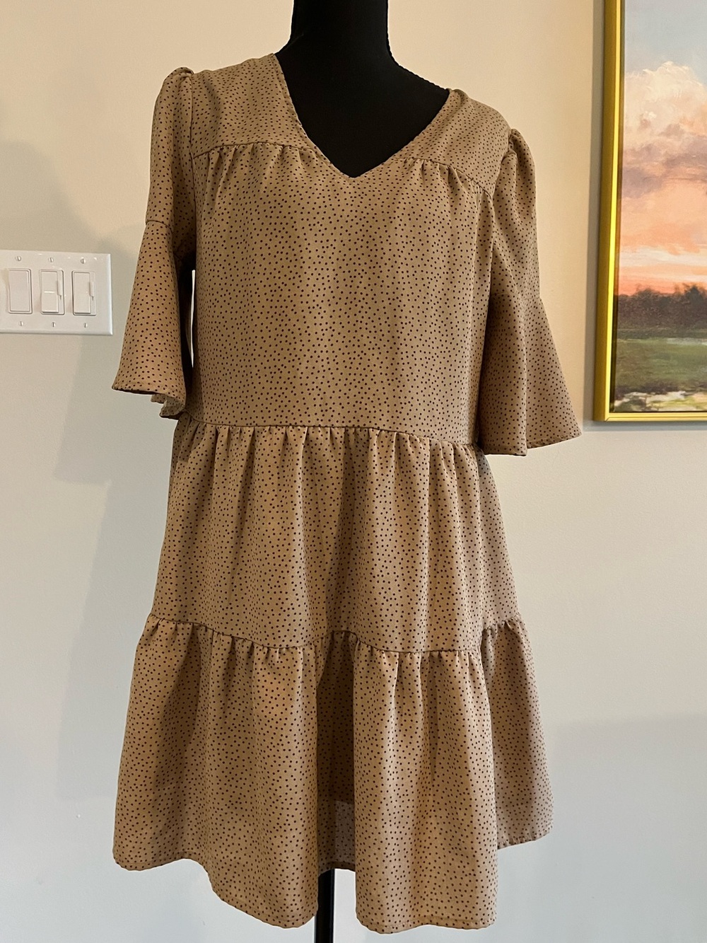 Vestique Tiered Polka Dot Dress – Size S EUC